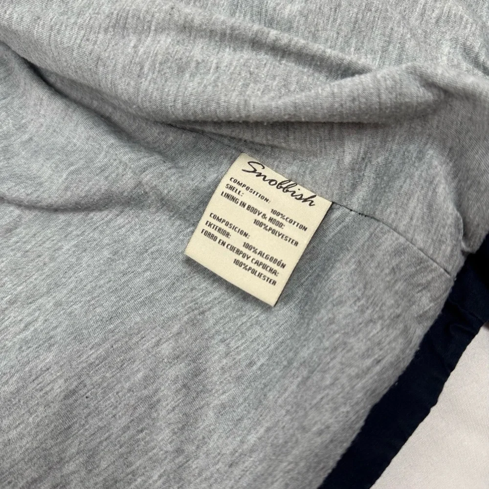 Snobbish Collection Hooded Women's M Navy Utility Jacket Anorak Coat - Picture 4 of 6